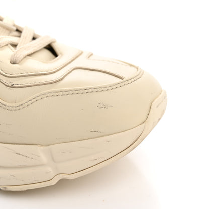 Gucci Calfskin Logo Womens Rhyton Sneakers 37 Ivory 11 of 13