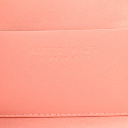 Bottega Veneta Lambskin Ostrich Feather Small Beak Triangle Flap Shoulder Bag Peachy Silver 5 of 8