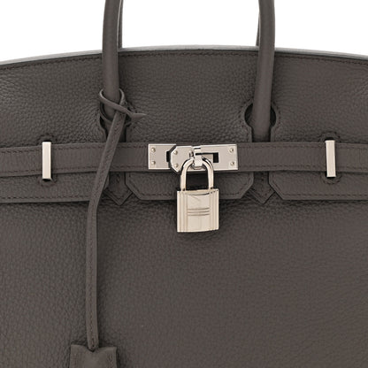 Hermes Togo Birkin 25 Etain 8 of 10