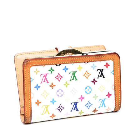 Louis Vuitton Monogram Multicolor French Purse Wallet White 2 of 14