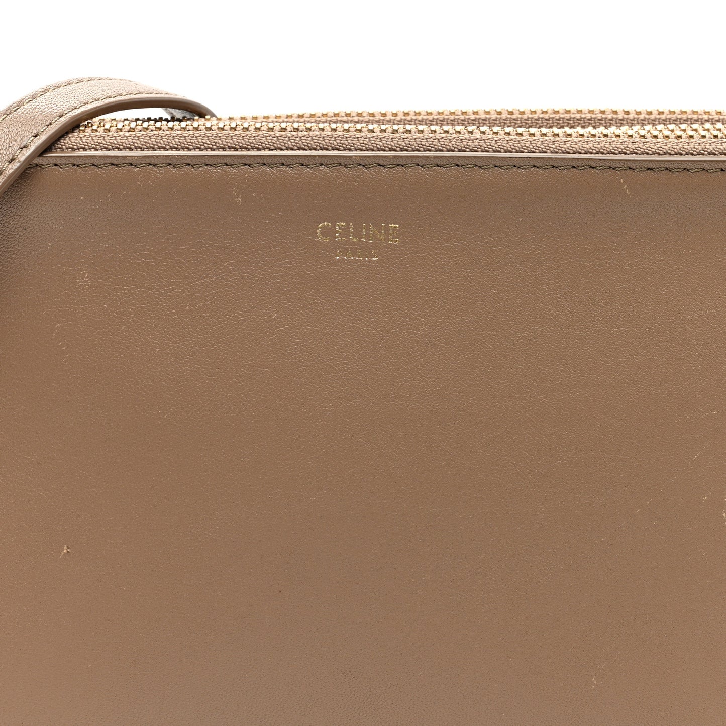 Lambskin Small Trio Crossbody Bag Taupe