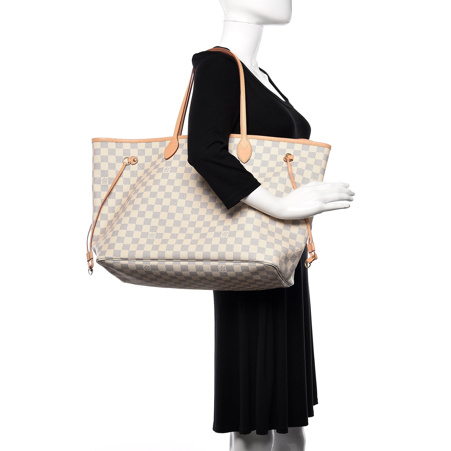 Louis Vuitton Damier Azur Neo Neverfull GM Rose Ballerine 2 of 15
