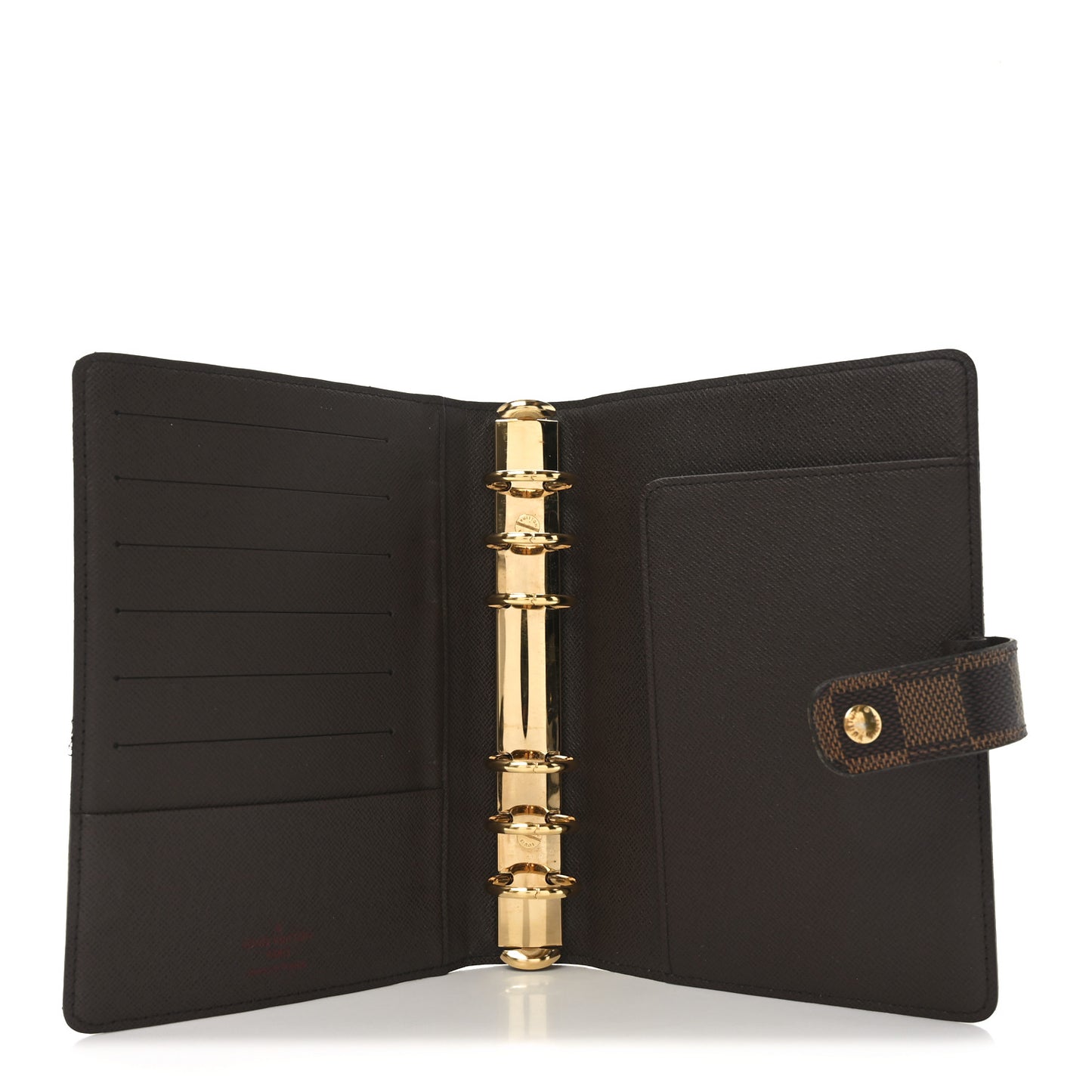 Damier Ebene Medium Ring Agenda Cover