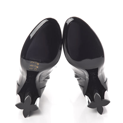 Louis Vuitton Patent Silhouette Ankle Boots 36.5 Black 6 of 6