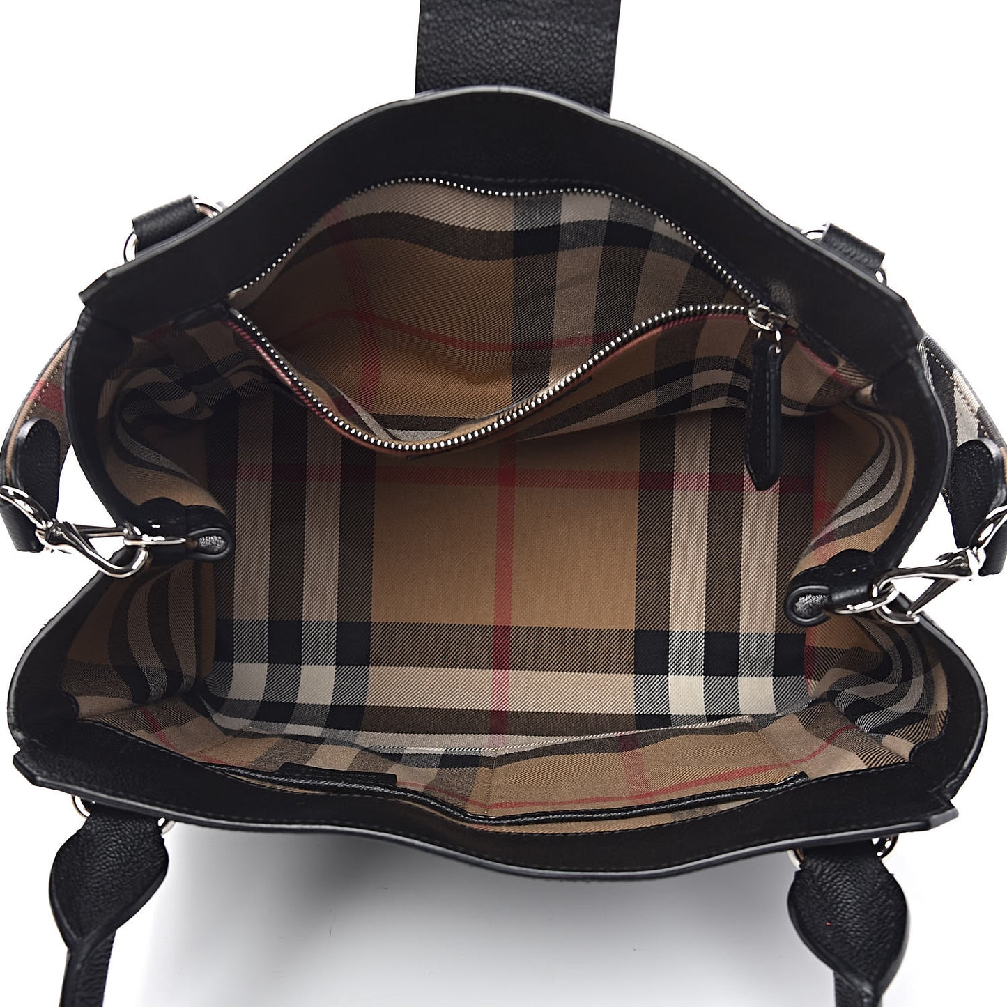 Soft Grain Calfskin Medium Buckle Tote Black