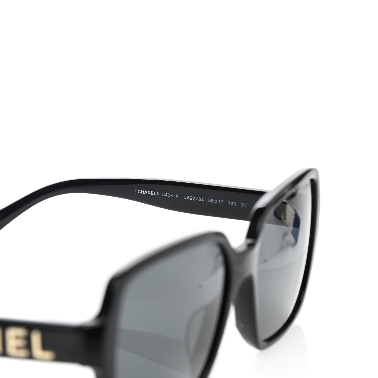 Chanel Acetate Polarized Square Sunglasses 5408 Black 5 of 11