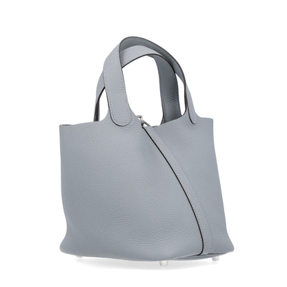 Hermes Taurillon Clemence Picotin Lock 18 PM Gris Pantin 3 of 11