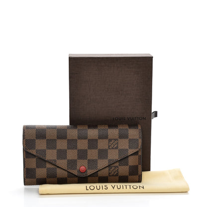 Louis Vuitton Damier Ebene Josephine Wallet Red 8 of 8