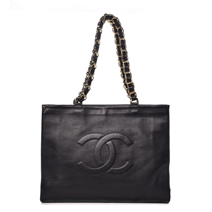 Chanel Lambskin CC Shoulder Bag Black 1 of 16