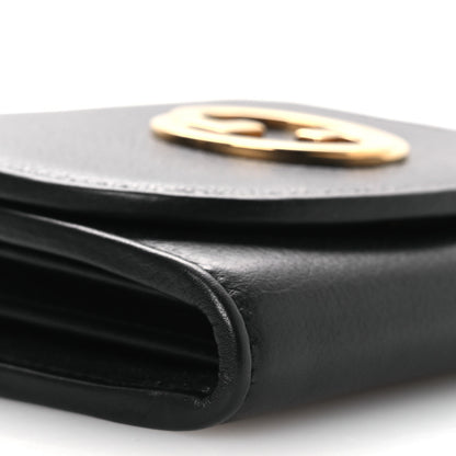 Gucci Roxy Calfskin Medium Blondie Chain Wallet Black 9 of 10