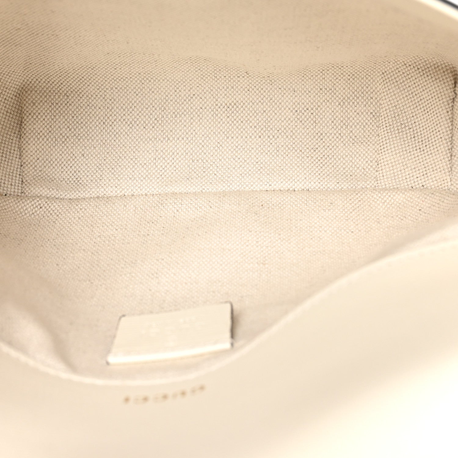 Gucci Azalea Calfskin Web Mini Horsebit 1955 Shoulder Bag Mystic White 5 of 10