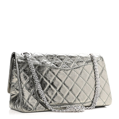 Chanel Metallic Aged Calfskin Quilted 2.55 Reissue 228 Flap Dark Green 3 of 9