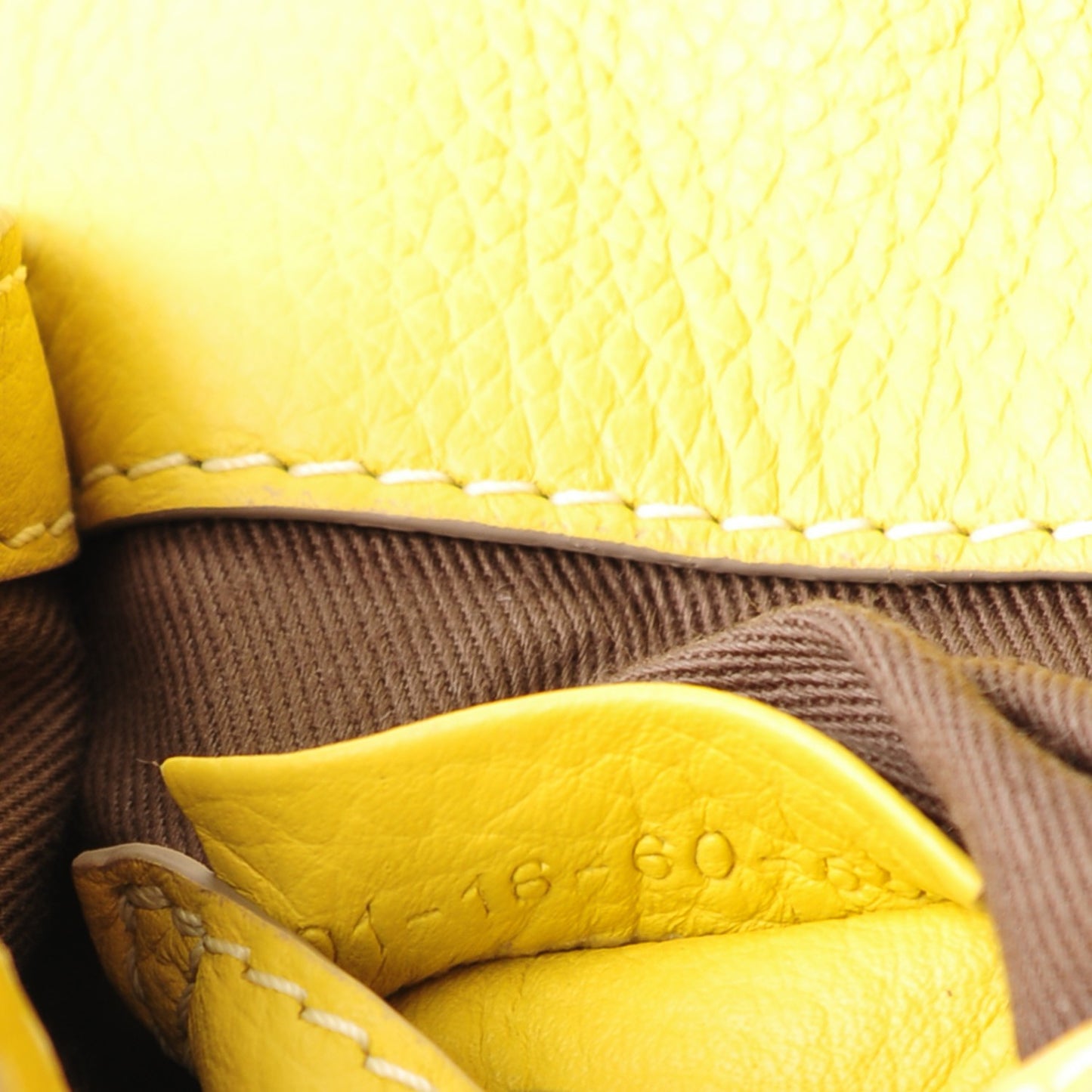 Calfskin Mini Marcie Round Crossbody Bag Neon Yellow