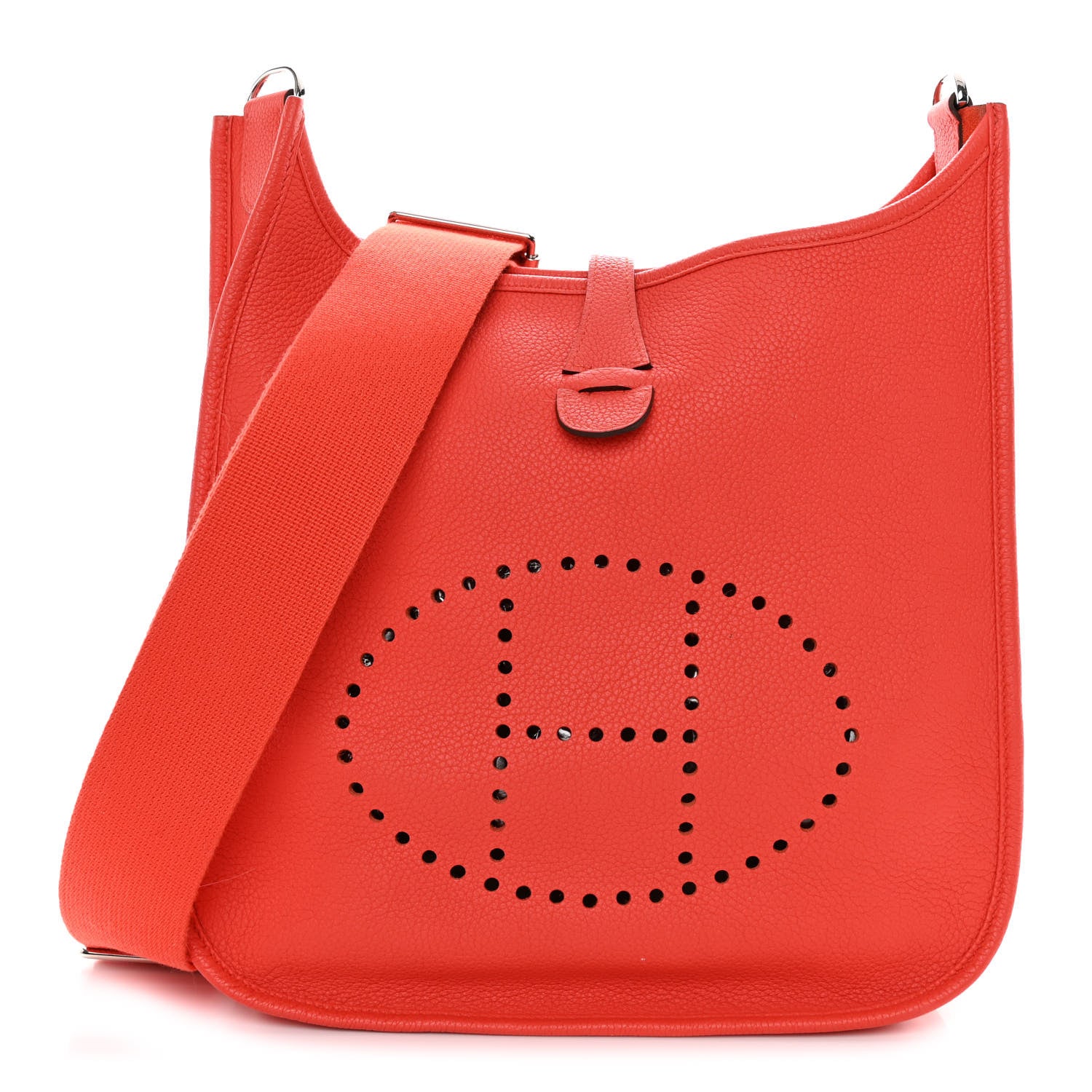 Hermes Taurillon Clemence Evelyne III PM Capucine 1 of 14