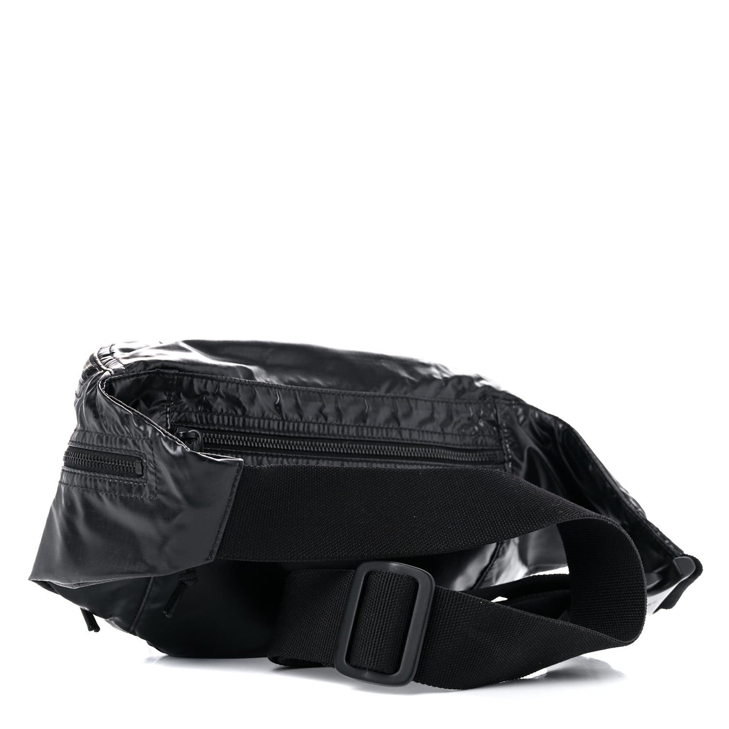 Nylon Logo Ripstop Body Belt Bag Black