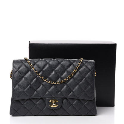 Chanel Caviar Quilted Clutch With Chain Flap Black 11 of 11