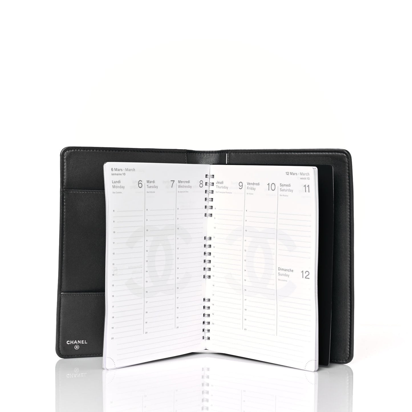 Stingray Large Agenda Cover Dark Silver