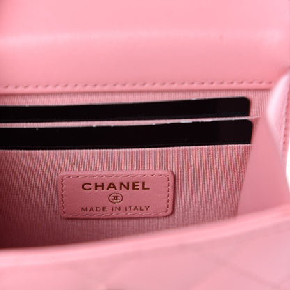 Chanel Lambskin Quilted Mini Trendy CC Clutch With Chain Pink 8 of 10