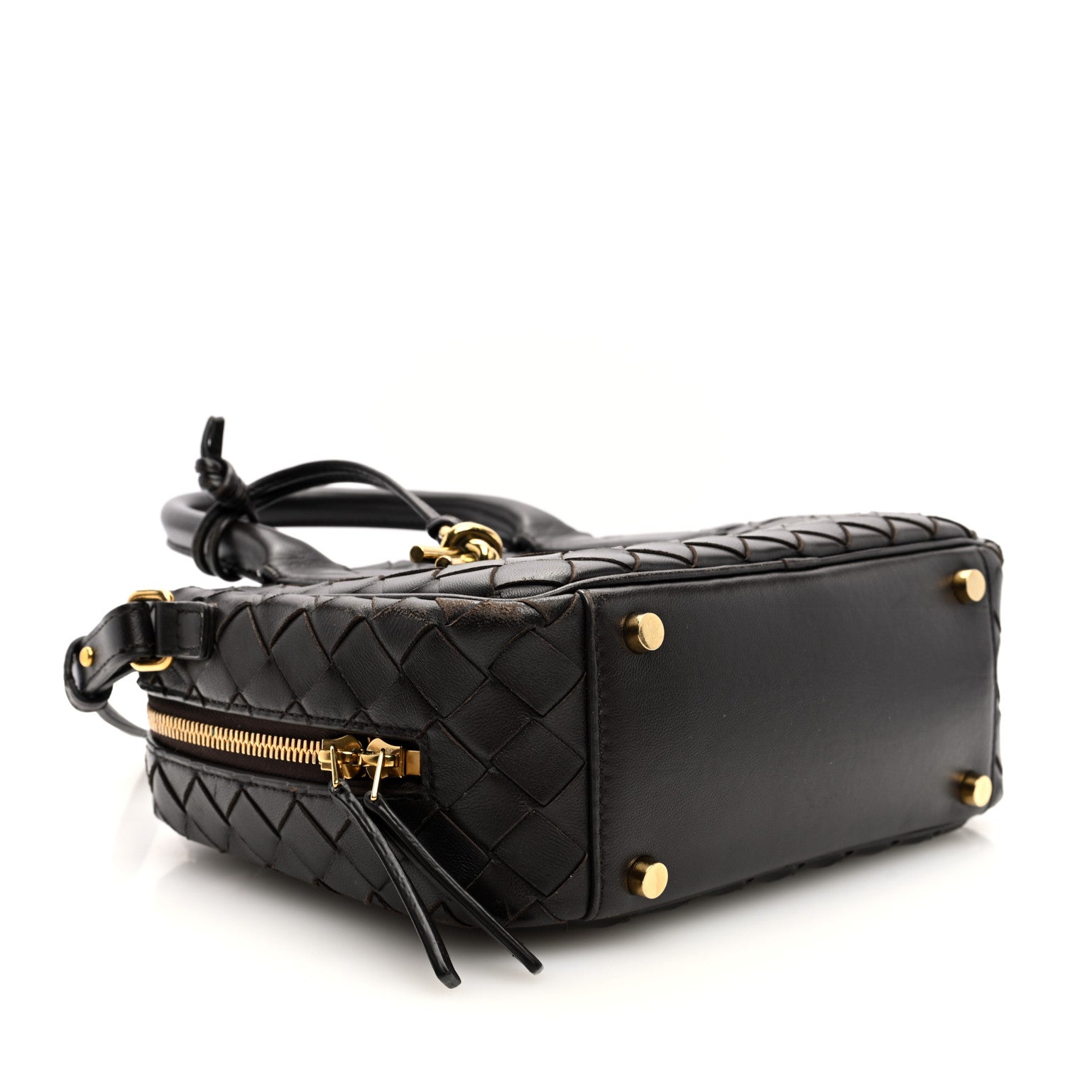 Bottega Veneta Lambskin Intrecciato Small Getaway Fondant 4 of 13