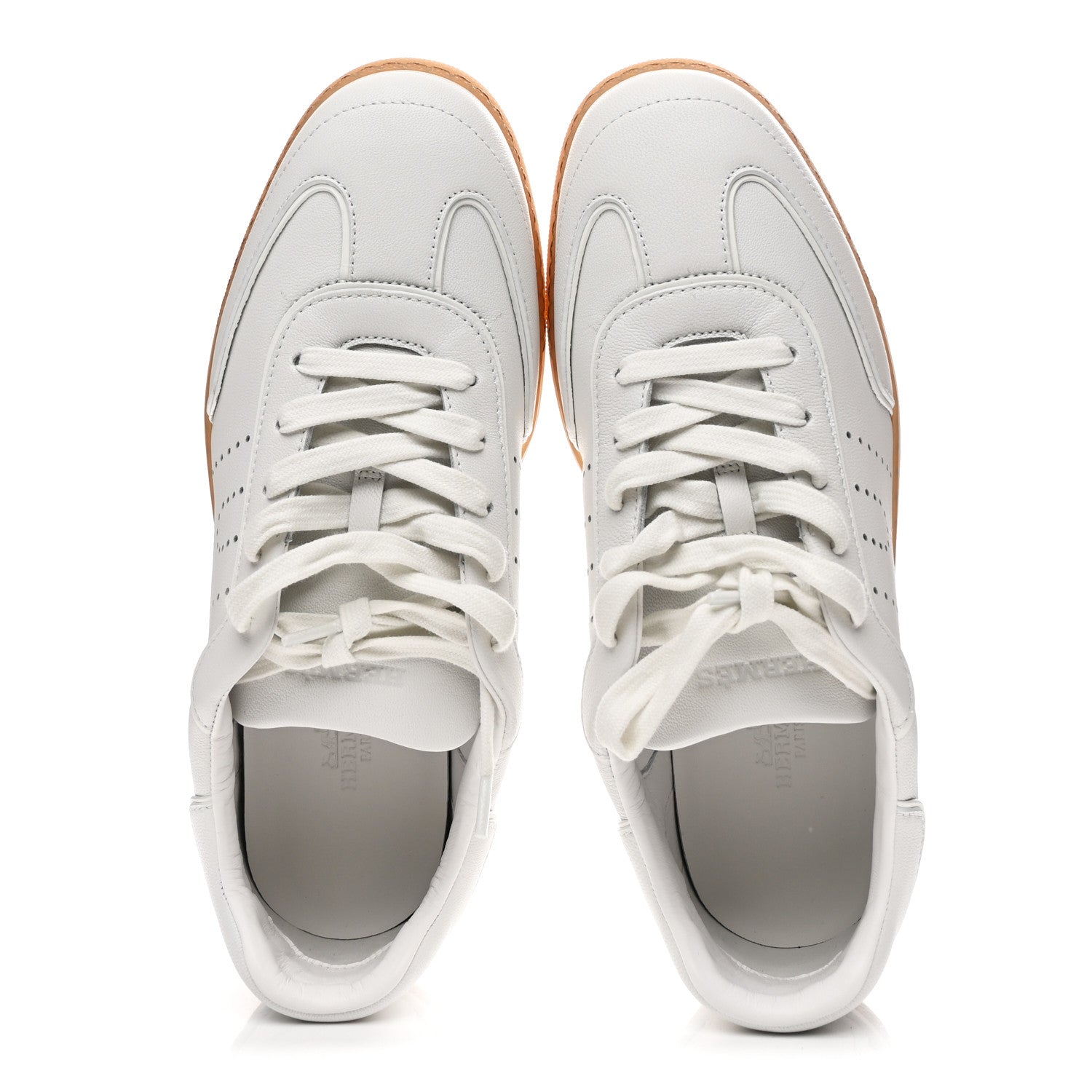 Hermes Sport Goatskin Calfskin Match Sneakers 38.5 White 2 of 10