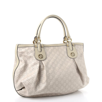 Gucci Guccissima Studded Large Scarlett Tote Off White 3 of 8