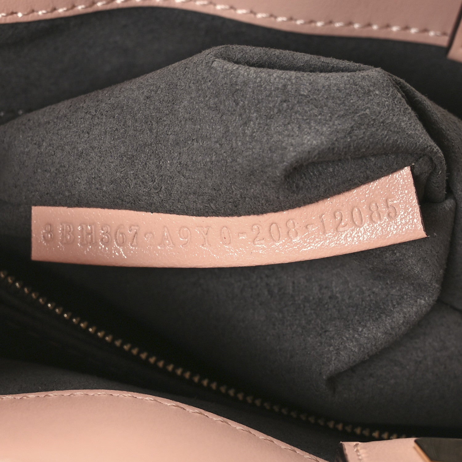 Fendi Vitello Glacier Small FF Tote Rose Bourbon 7 of 11