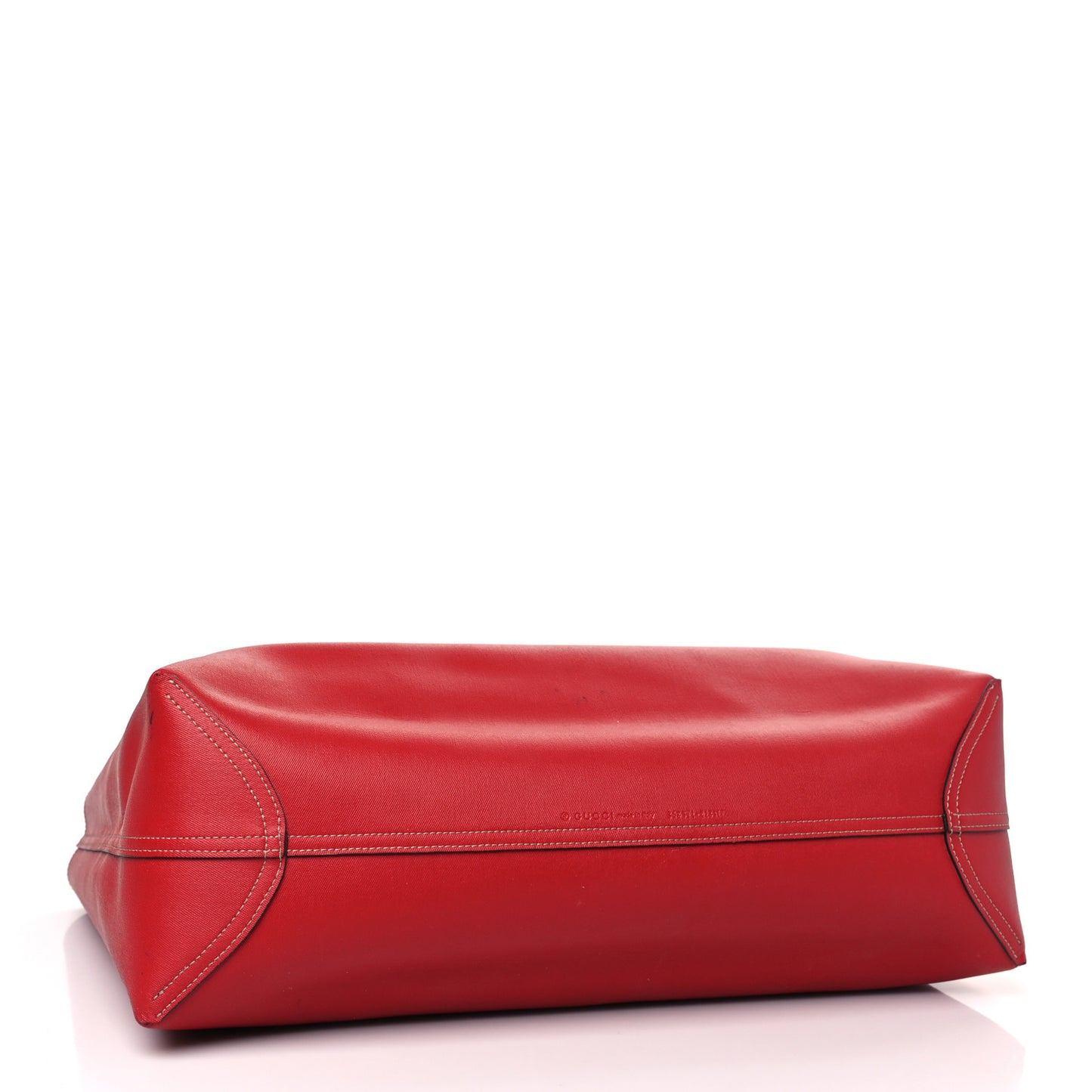 GG Supreme Monogram Large Reversible Tote Beige Red