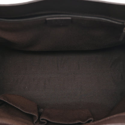 Gucci Calfskin Medium Braided Handle Gifford Tote Dark Brown 5 of 15