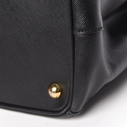 Prada Saffiano Medium Galleria Double Zip Tote Black 17 of 18