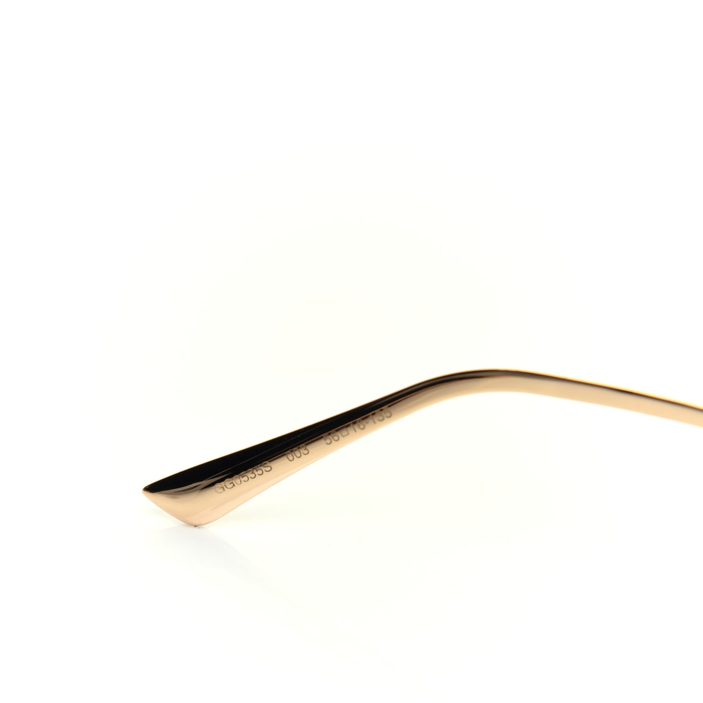 Acetate Square Frame Wing Sunglasses GG0535S Havana