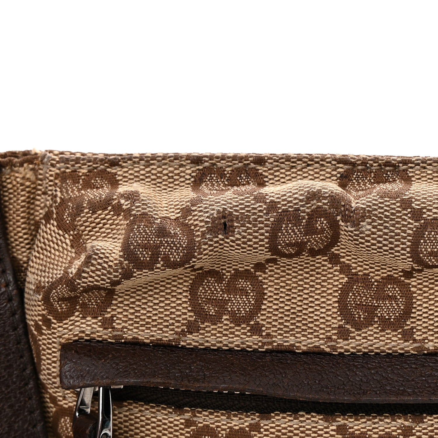 Gucci Monogram Double Pocket Belt Bag Dark Brown 15 of 17