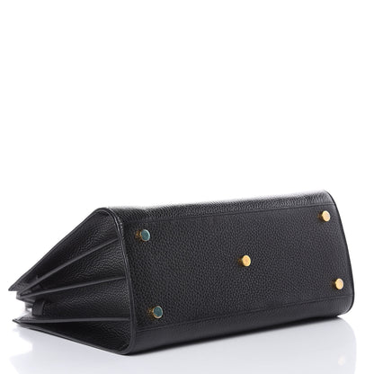 Saint Laurent Grained Calfskin Small Sac De Jour Black 4 of 10