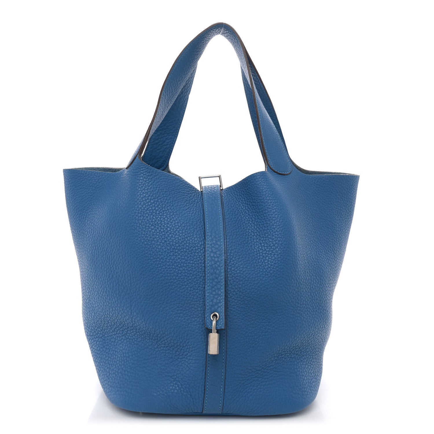 Hermes Taurillon Clemence Picotin Lock 26 GM Mykonos 1 of 12