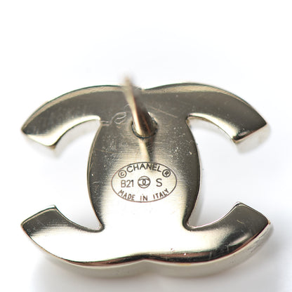 Chanel Metal CC Turnlock Earrings Gold 4 of 4