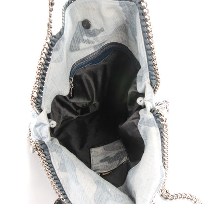 Stella McCartney Denim Camo Print Big Falabella Tote Pale Blue 7 of 11