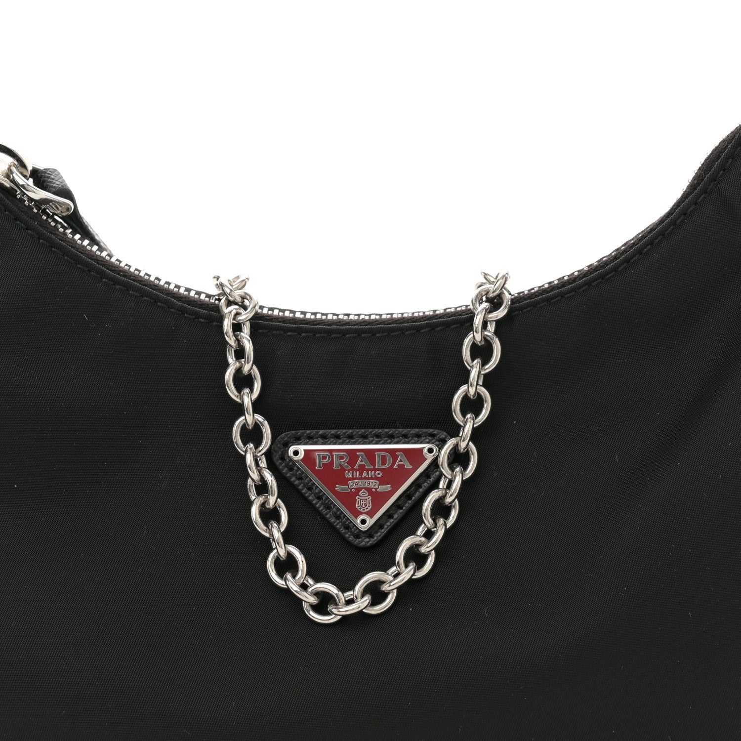Prada Nylon Lunar New Year Re-Edition 2005 Shoulder Bag Black 8 of 10