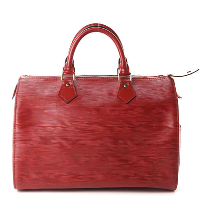 Louis Vuitton Epi Speedy 30 Castillan Red 1 of 15