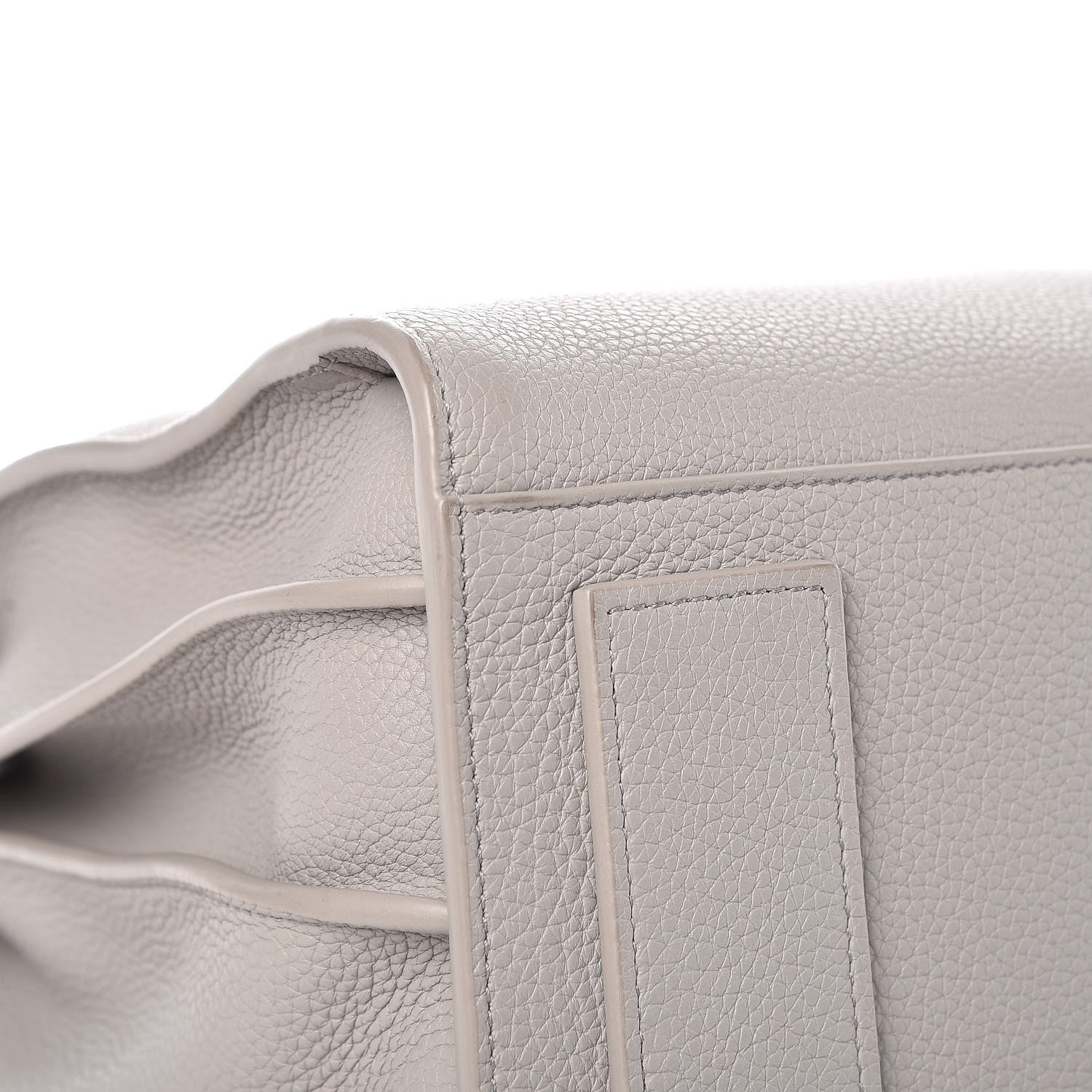 Saint Laurent Grained Calfskin Small Supple Sac De Jour Souris 10 of 18