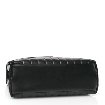 Saint Laurent Calfskin Y Quilted Monogram Medium Loulou Chain Satchel Black 4 of 10
