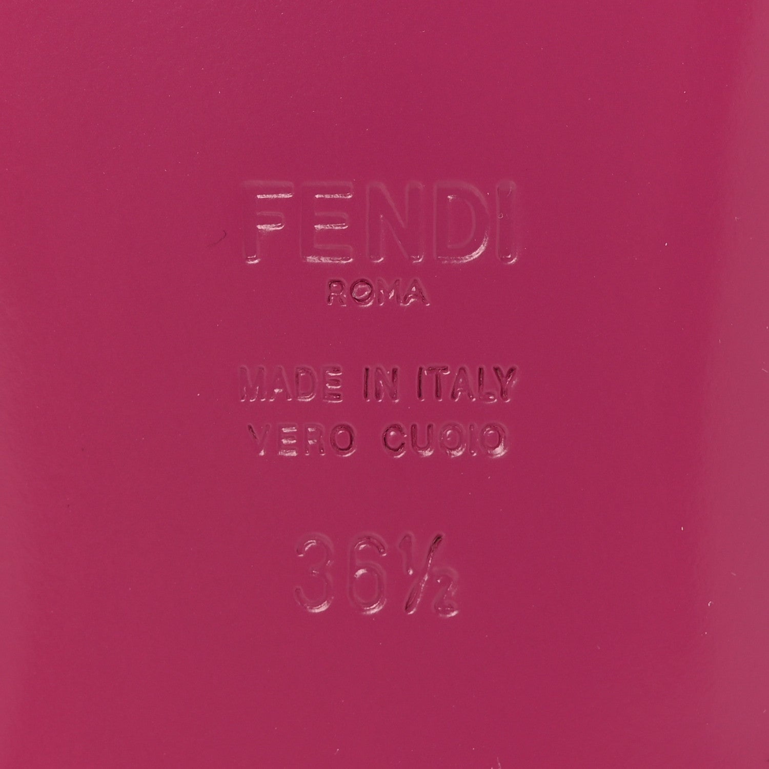 Fendi Shearling FF Baguette Slide Sandals 36.5 Pink 6 of 10