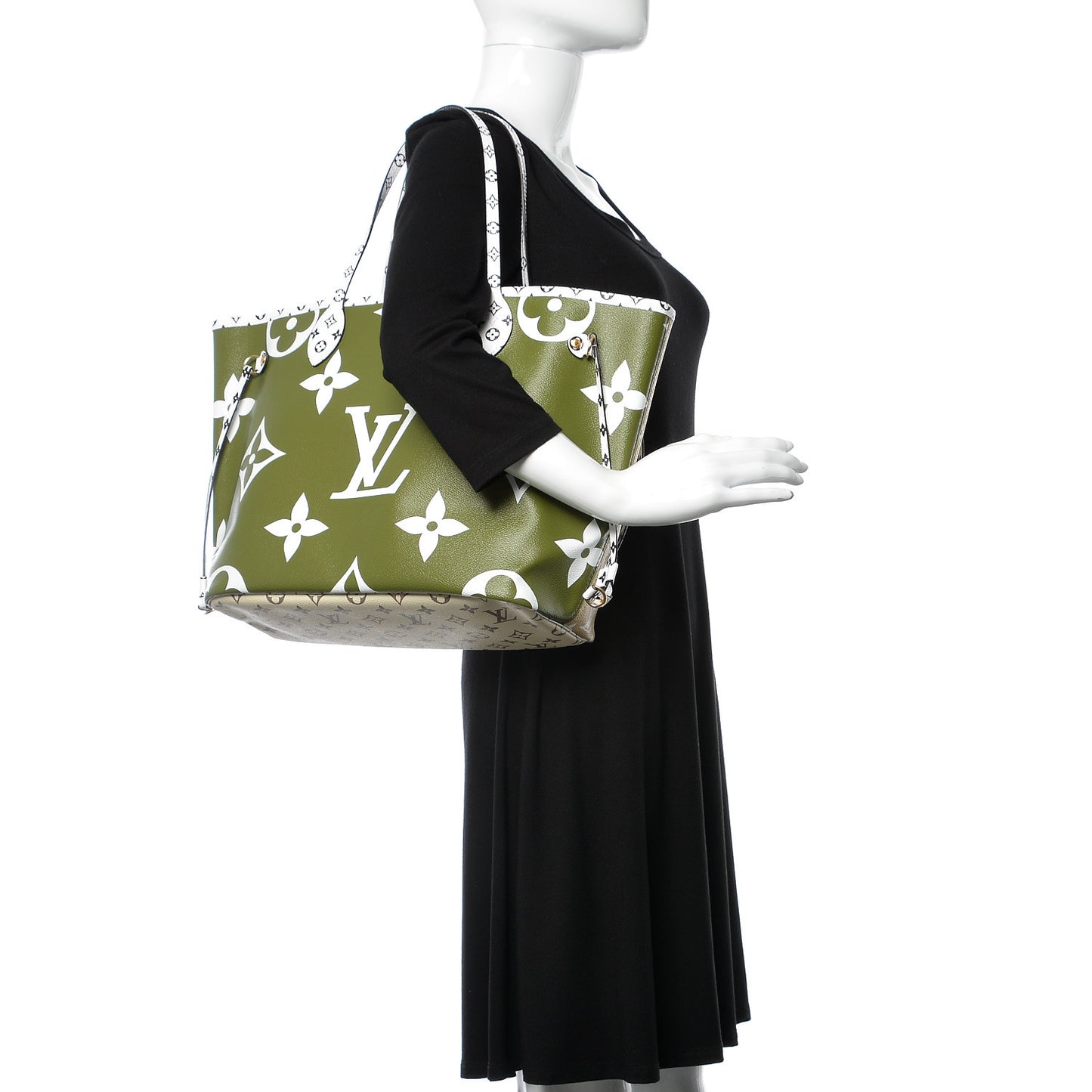 Monogram Giant Neverfull MM Kaki