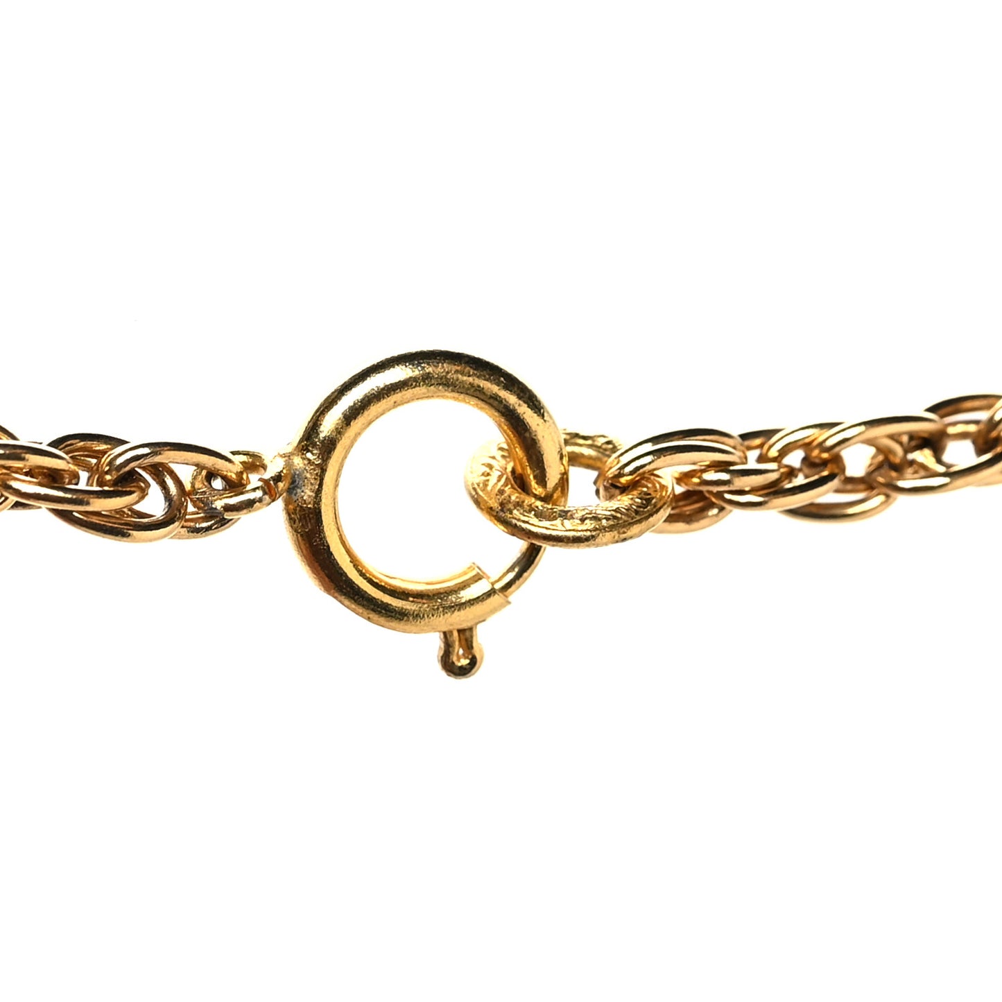 Crystal CC Chain Necklace Gold