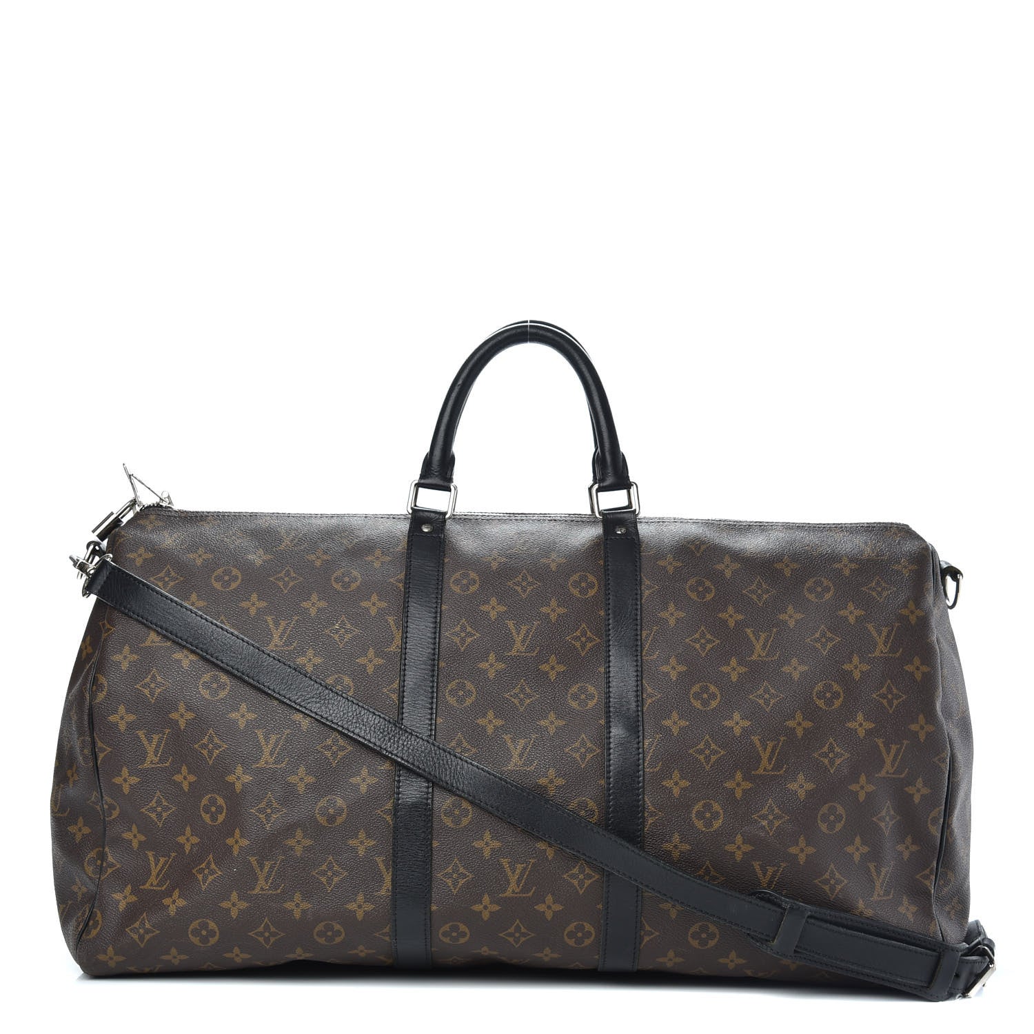 Louis Vuitton Monogram Macassar Keepall Bandouliere 55 1 of 14