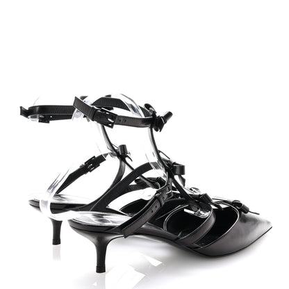 Valentino Garavani Nappa French Bow Gladiator 45mm Sandals 40 Black 5 of 9