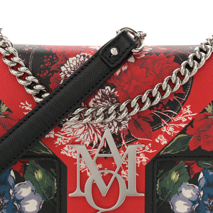 Alexander McQueen Calfskin Floral Medium Insignia Flap Multicolor 7 of 11