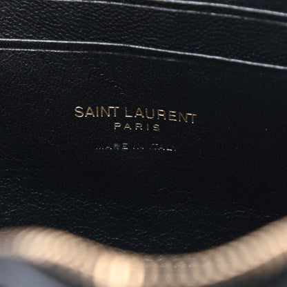 Saint Laurent Grain De Poudre Matelasse Monogram Mini Lou Camera Bag Black 6 of 8