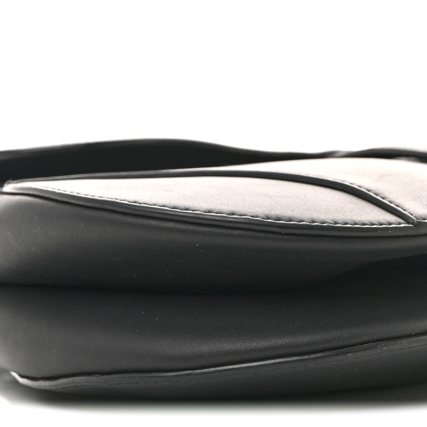 Ultra Matte Calfskin Saddle Bag Black