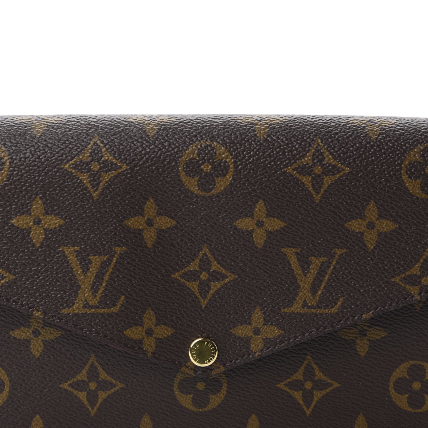 Monogram Pochette Felicie Chain Wallet Fuchsia