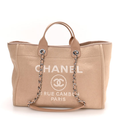 Chanel Mixed Fibers Medium Deauville Tote Beige 1 of 11