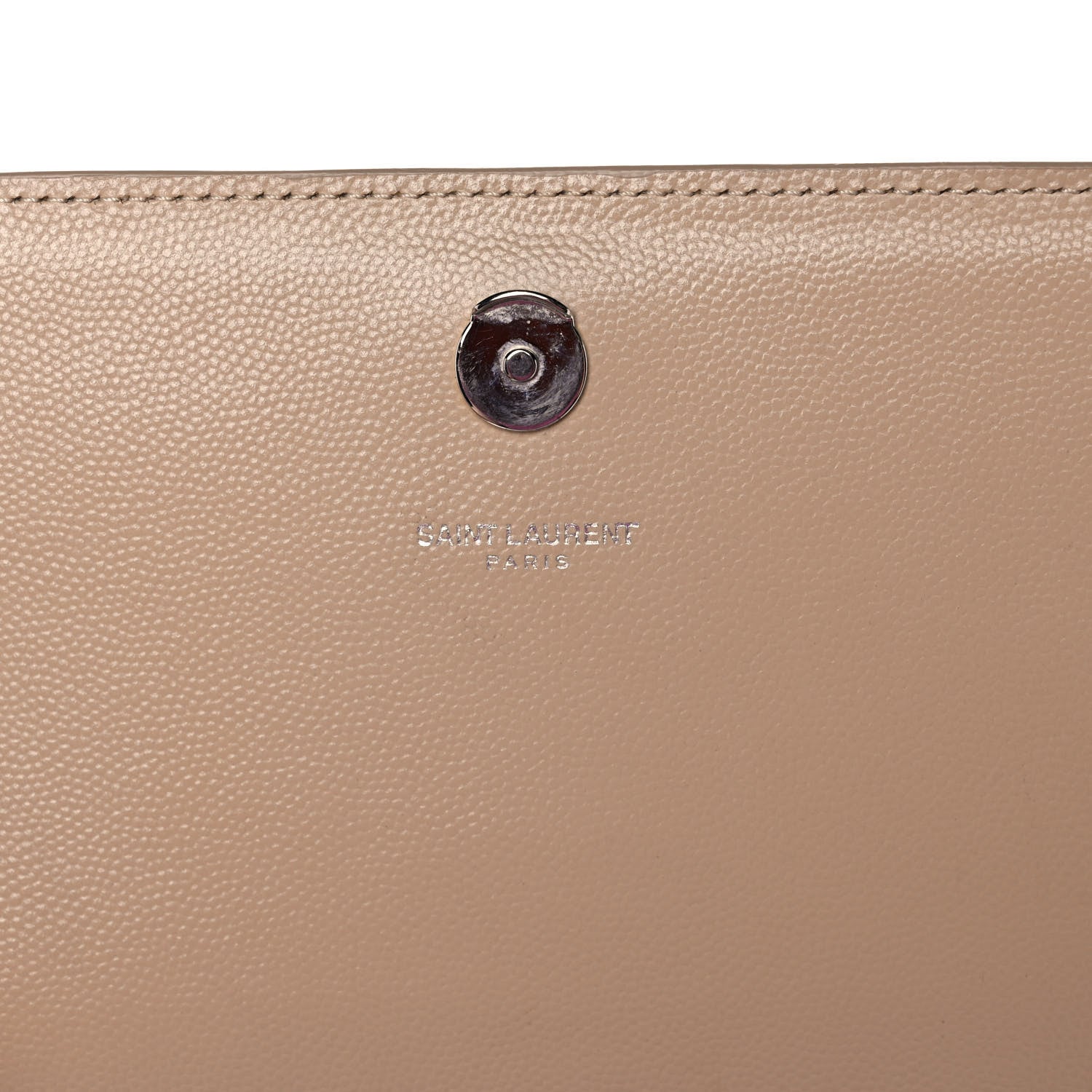 Saint Laurent Grain De Poudre Medium Monogram Kate Satchel Nude Powder 10 of 13